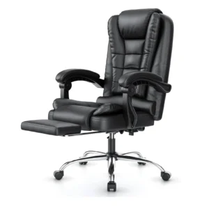 Executive Ergonomic Office Chair with Footrest – High Back Reclining Desk Chair for Home, Computer & Gaming Use