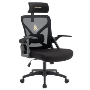 Symino Ergonomic Office Chair with Adjustable Headrest, Armrests, Lumbar Support & Rocking Swivel Function